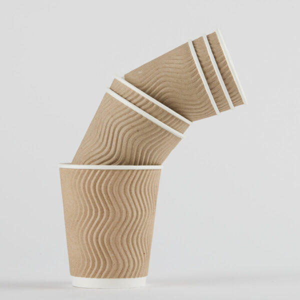 Disposable ripple coffee cups