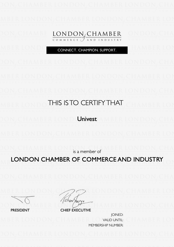 Univest Marketing Company is a member of the LCCI