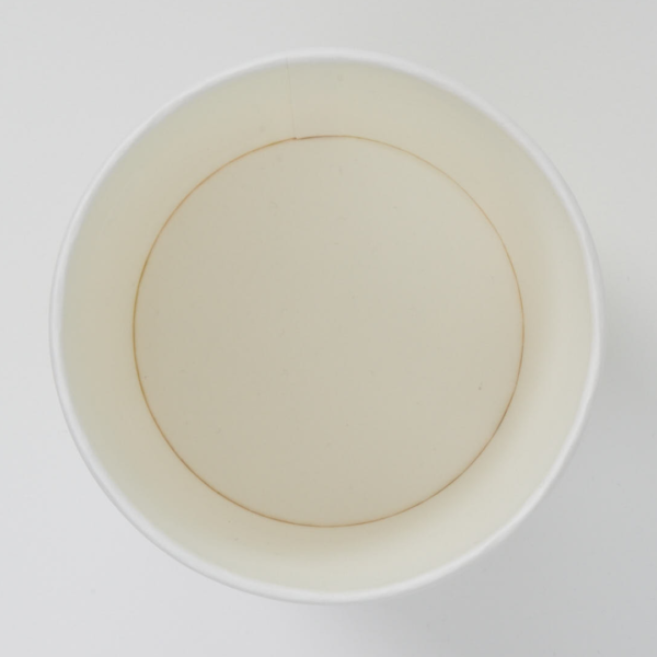 Paper ice cream cup - view from above