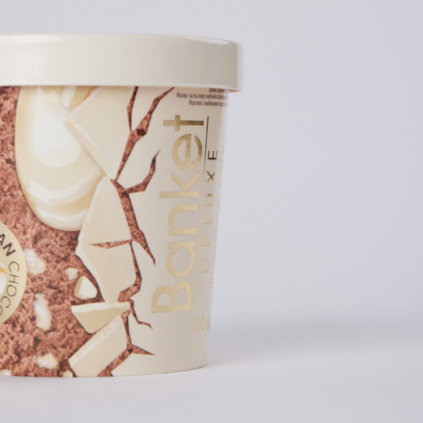Paper print ice cream container