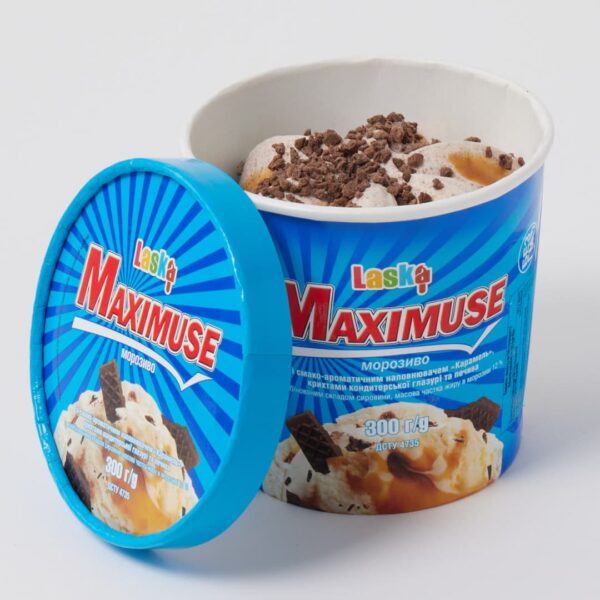 Branded paper ice cream cup