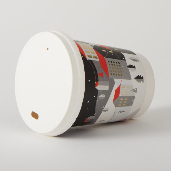 Paper lid on a cup