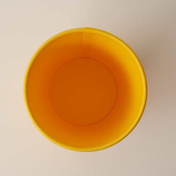 PE coated cup - view from above
