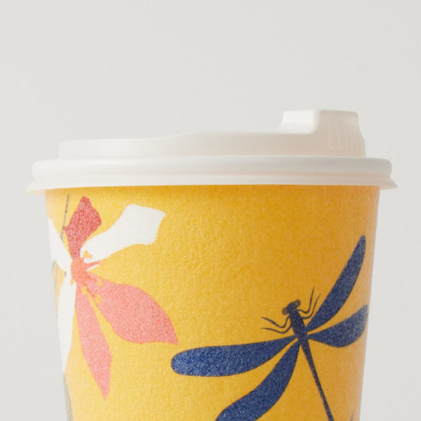 Plastic lid on a cup