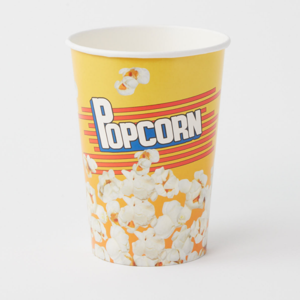 Paper popcorn bucket from Univest