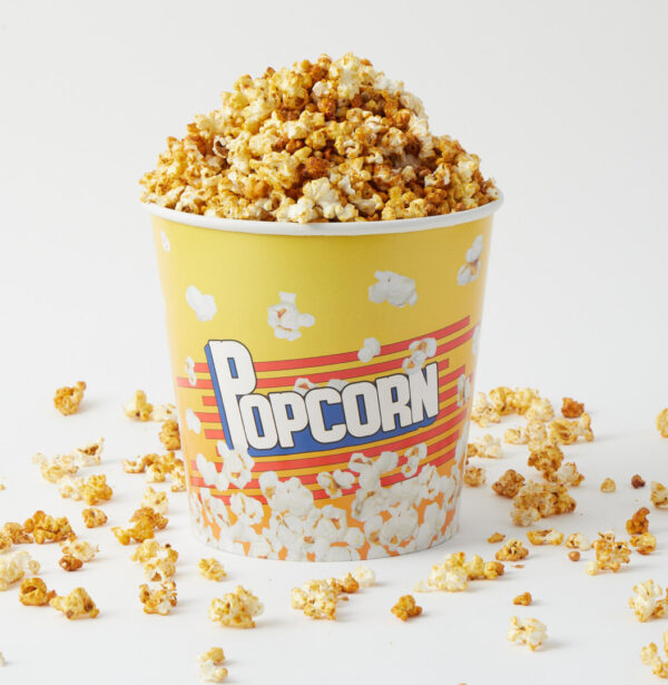 Bucket with popcorn