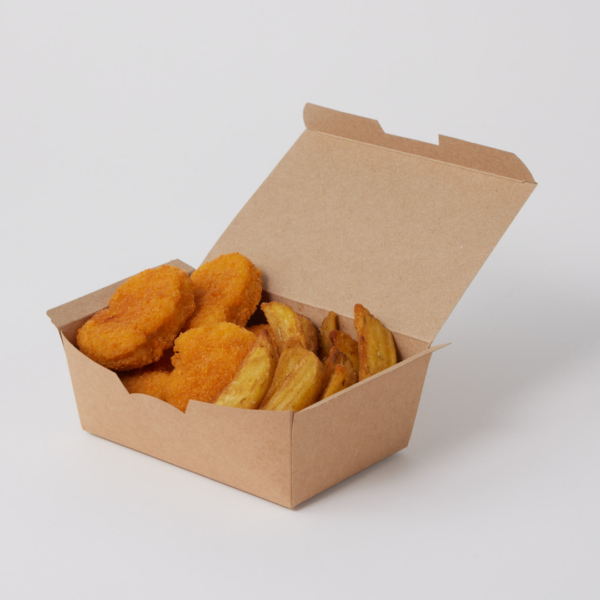 Paper box with snacks