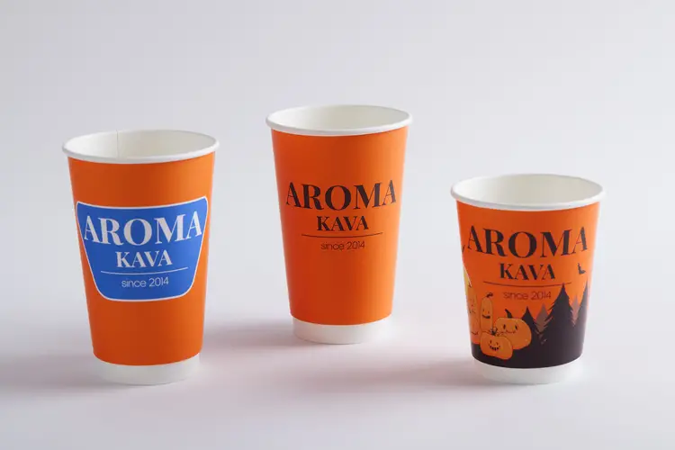 Single wall coffee cups