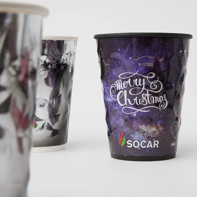 Double wall disposable coffee cups