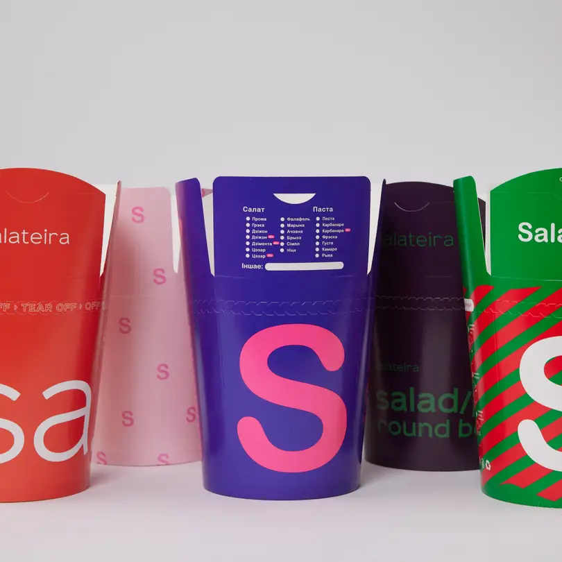 Branded fast food packaging