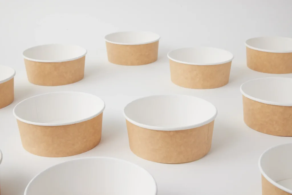 Eco-friendly disposable bowls with lids