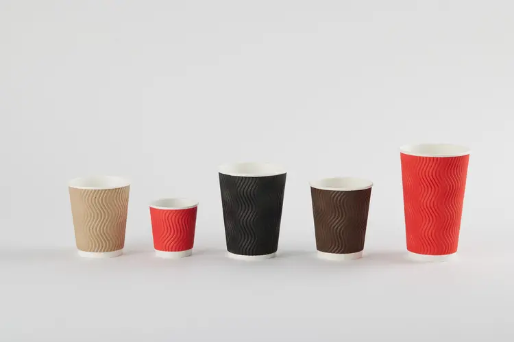 Disposable cups for hot drinks